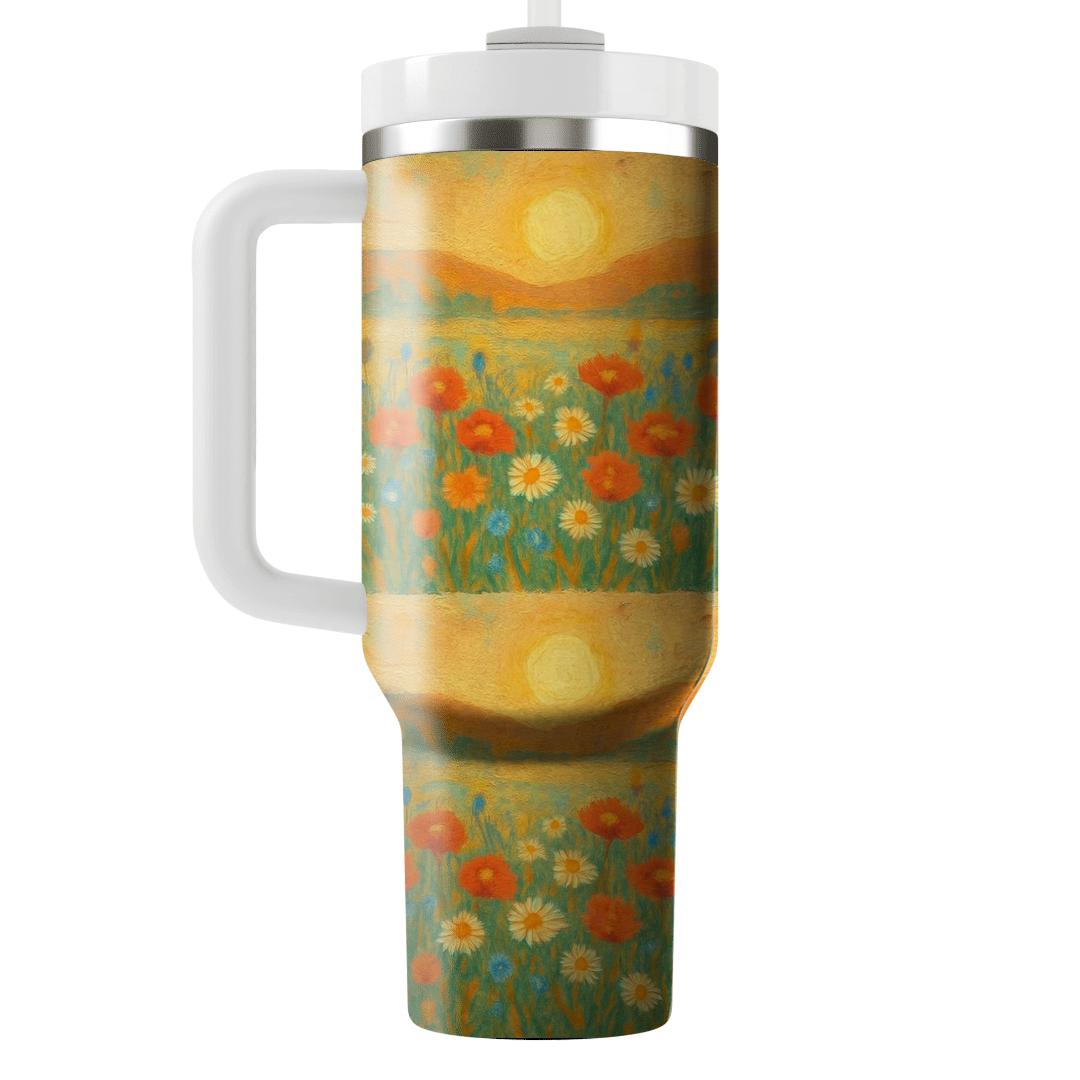 Sunrise Meadow Mosaic custom tumblers