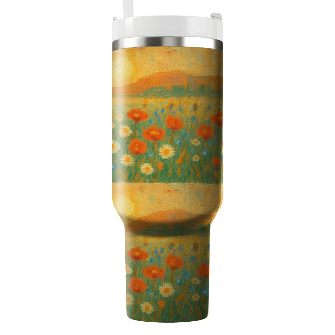 Sunrise Meadow Mosaic custom tumblers