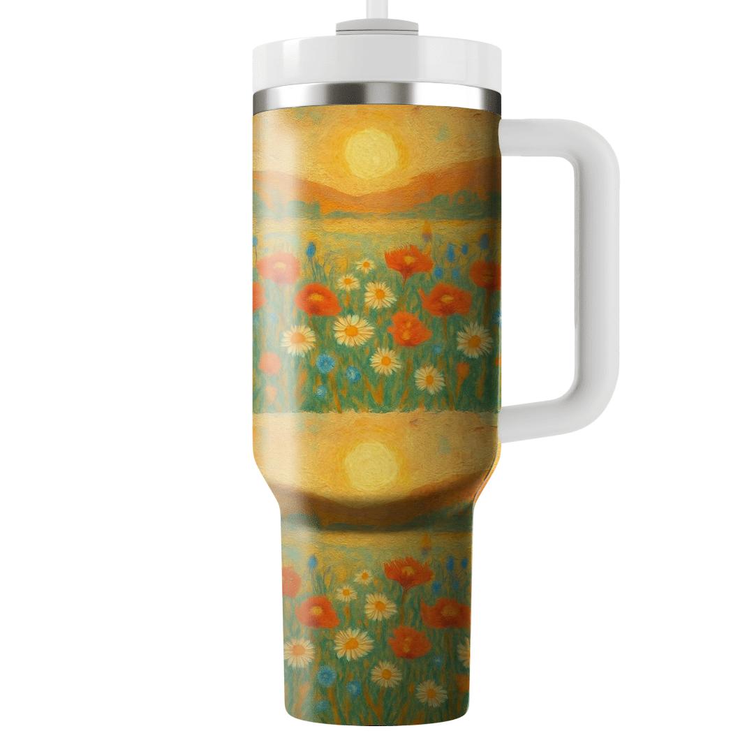 Sunrise Meadow Mosaic custom tumblers