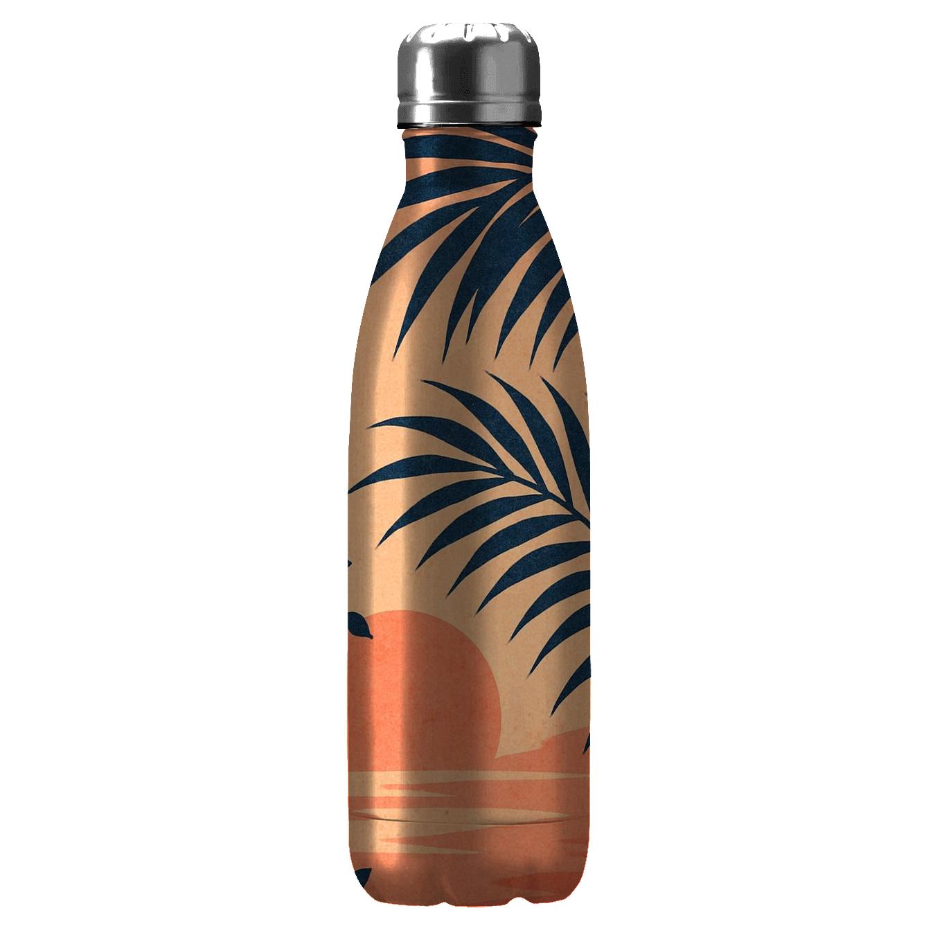 Botanical Sunset Silhouette water bottle cups