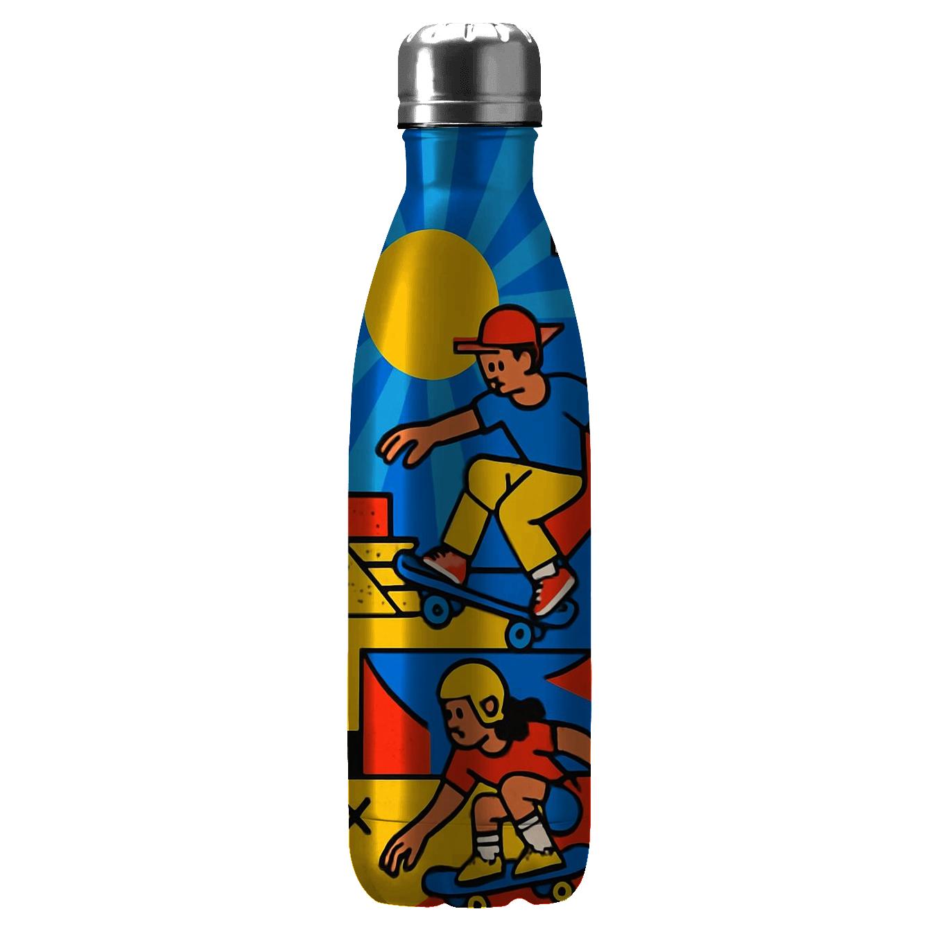 Pixel Skate Park water bottle cups