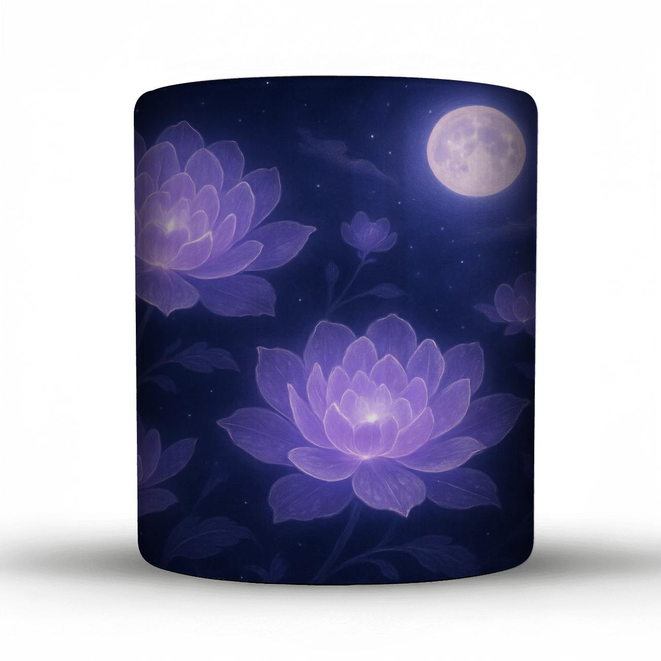Moonlight Lavender Dreams ceramic coffee mugs