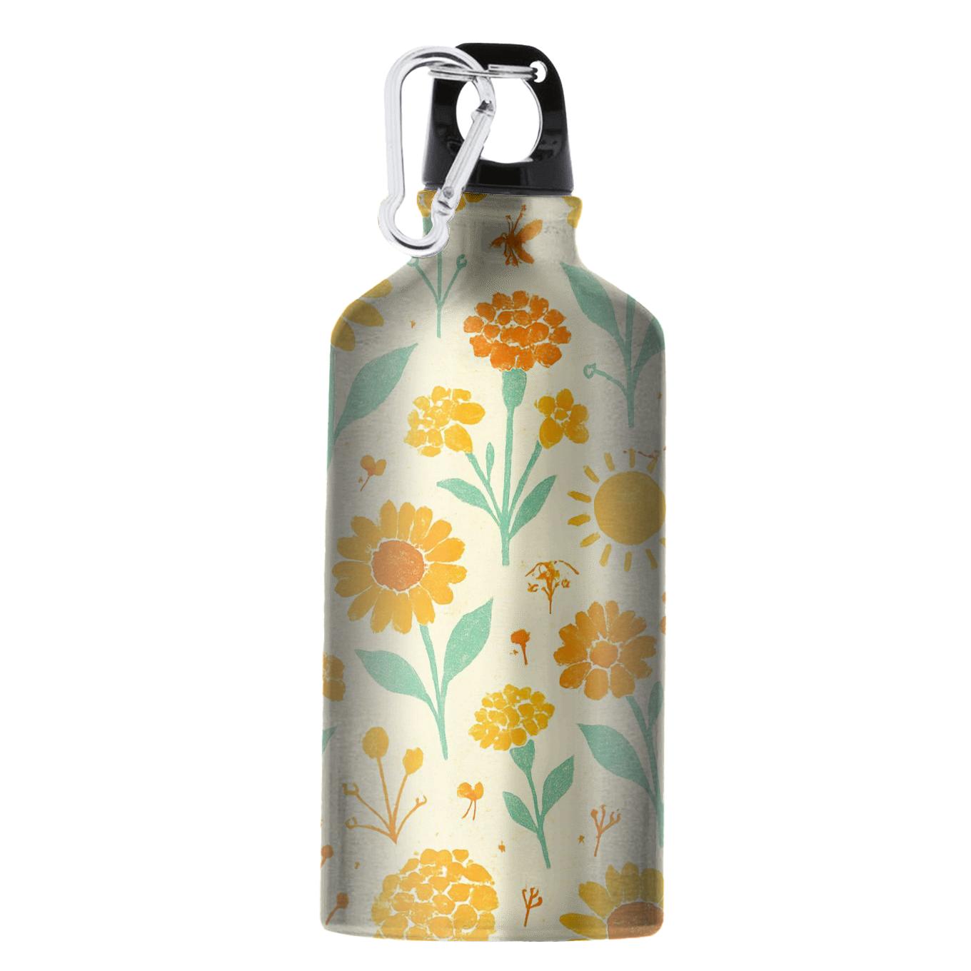 Solar Citrus Wildflower sports bottles with lids