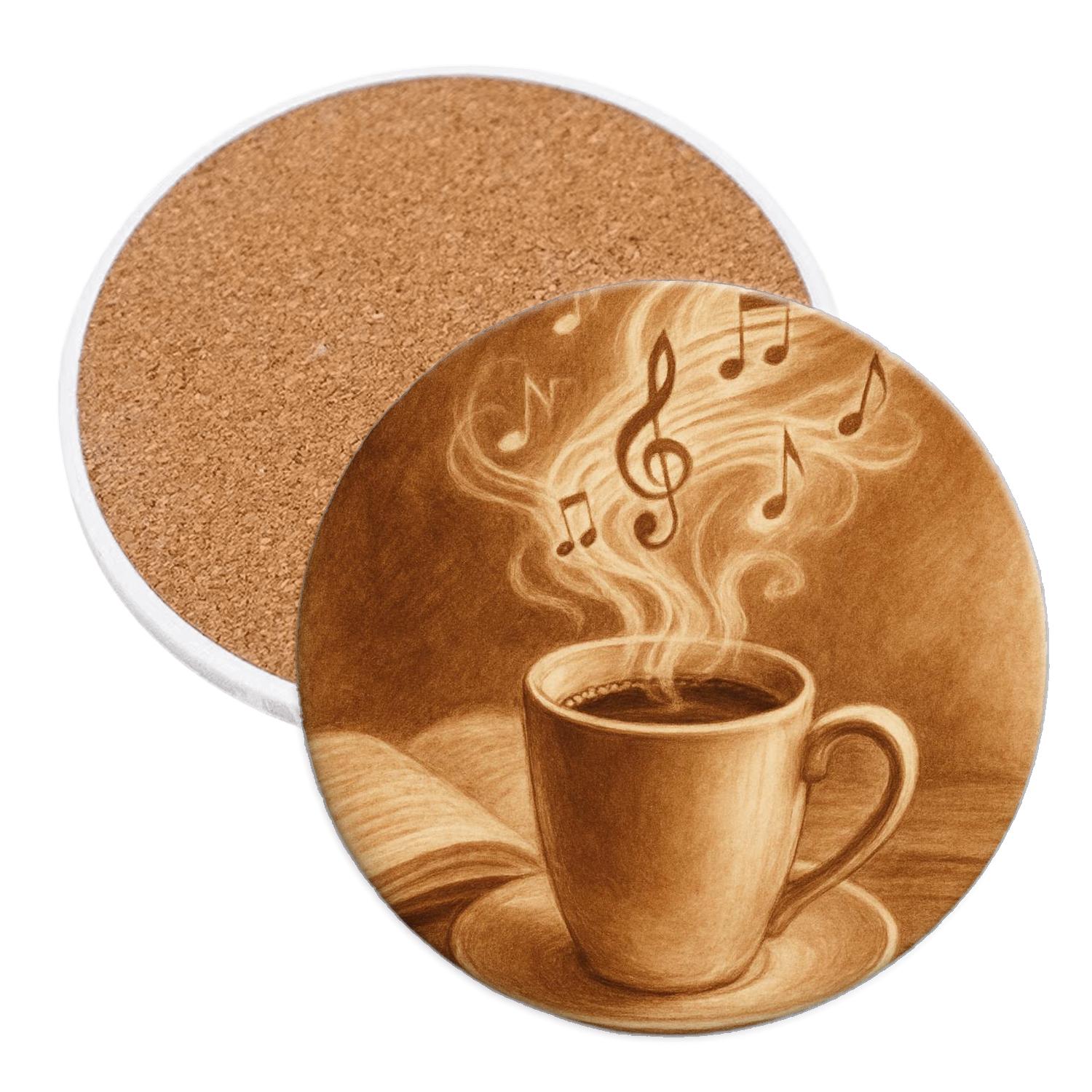 Steam Melody Harmony custom engraved coasters