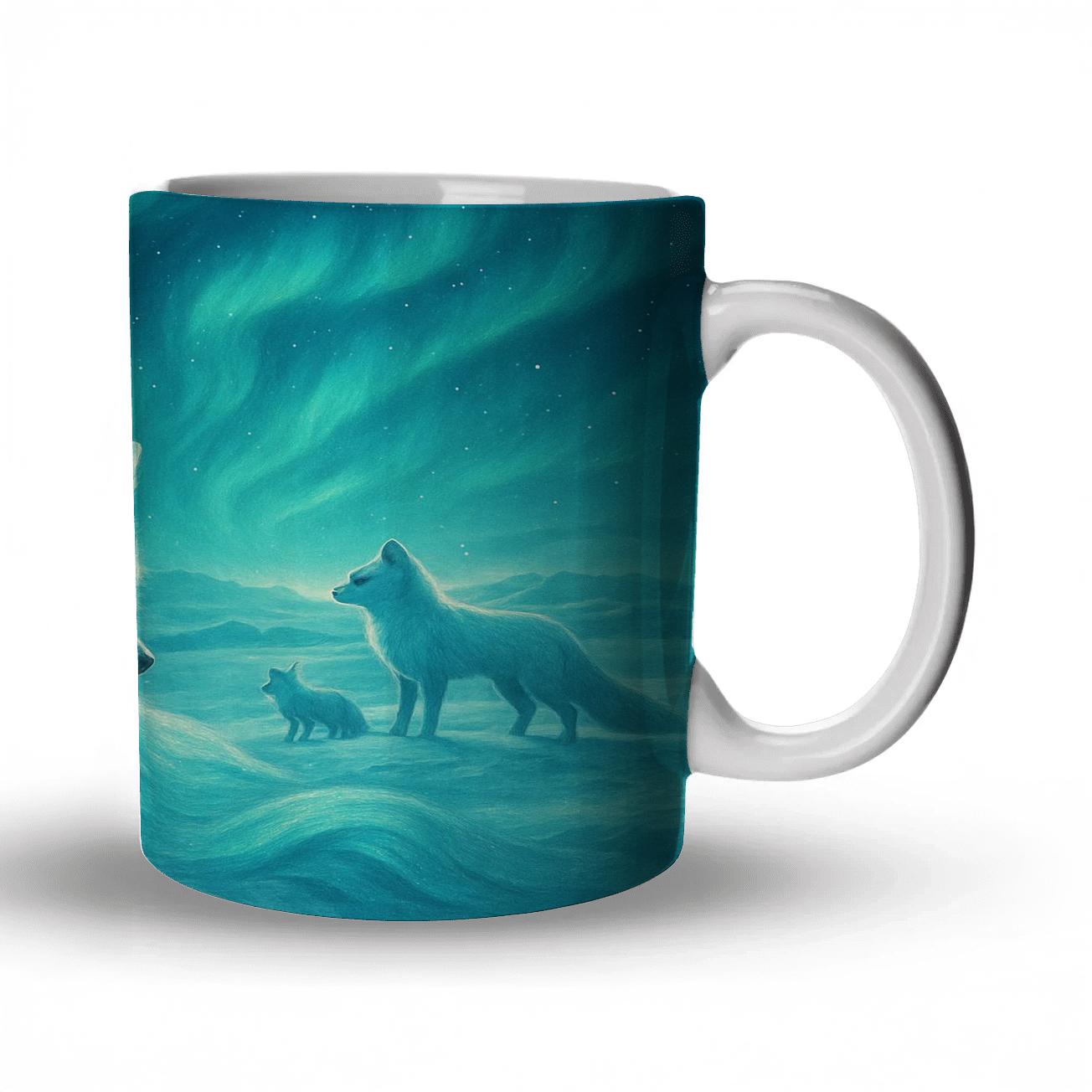 Aurora Polar Fox Tangle decorative mug sets