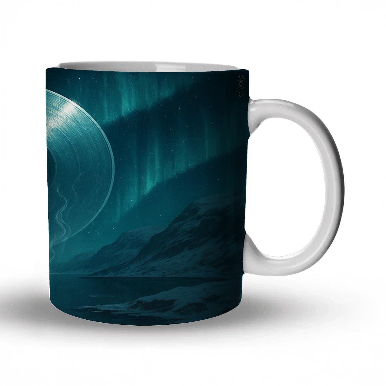 Aurora Vinyl Odyssey travel mugs with handles