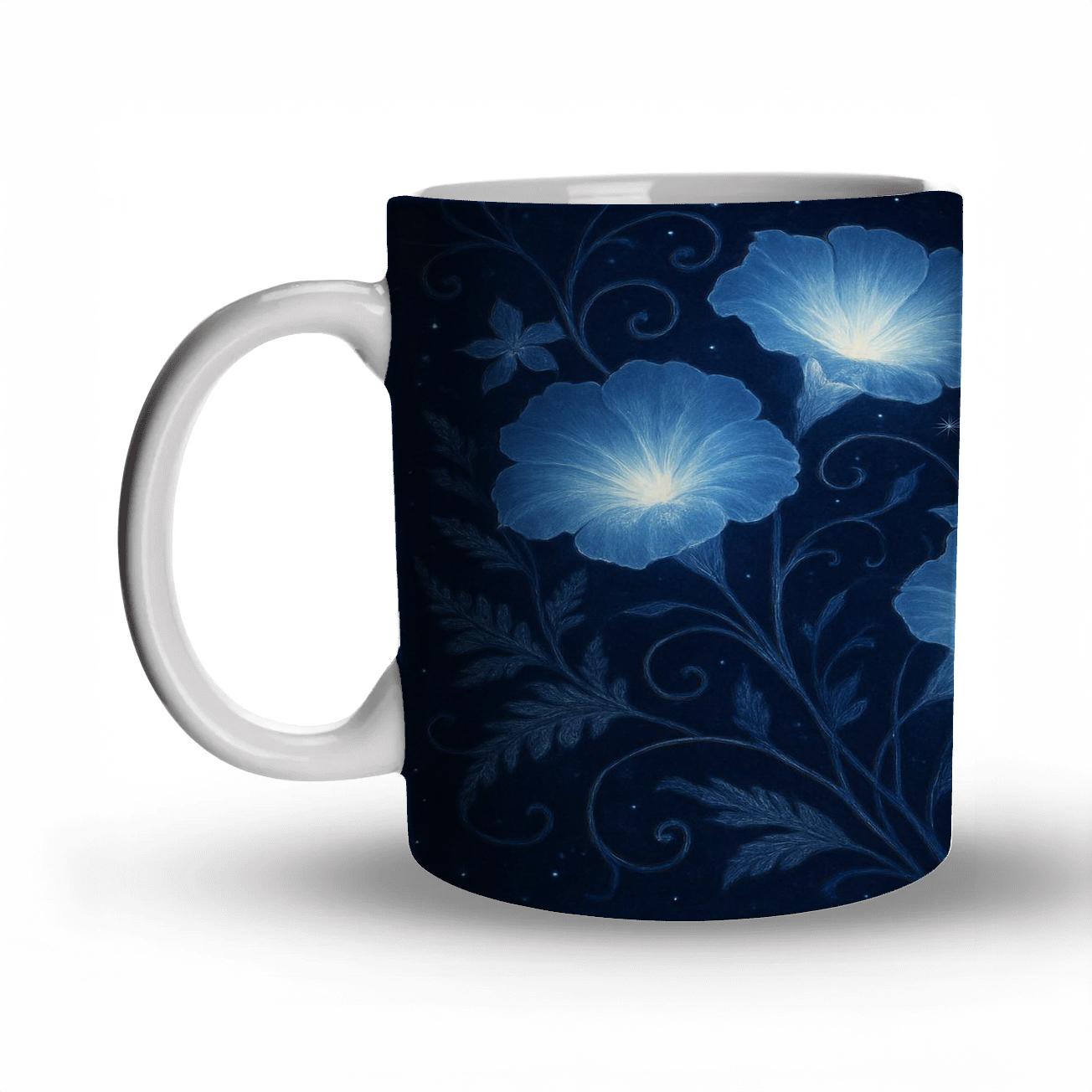 Mystical Moonlit Garden ceramic coffee mugs