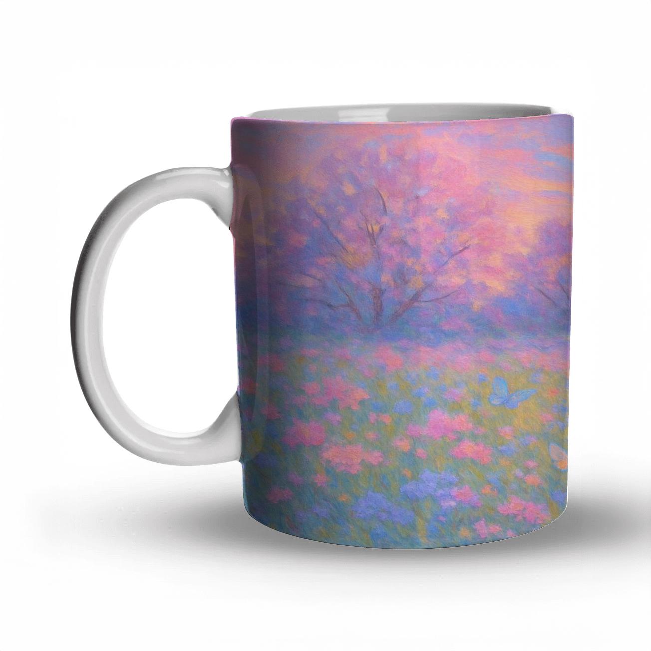 Twilight Spring Symphony ceramic coffee mugs