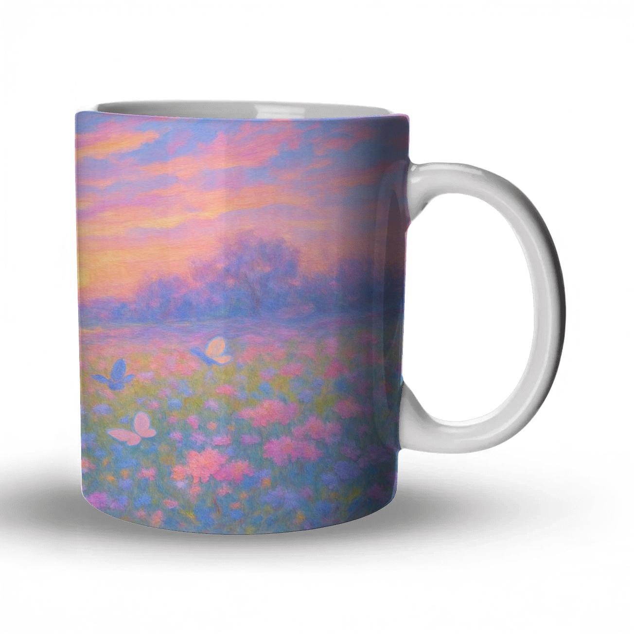 Twilight Spring Symphony ceramic coffee mugs