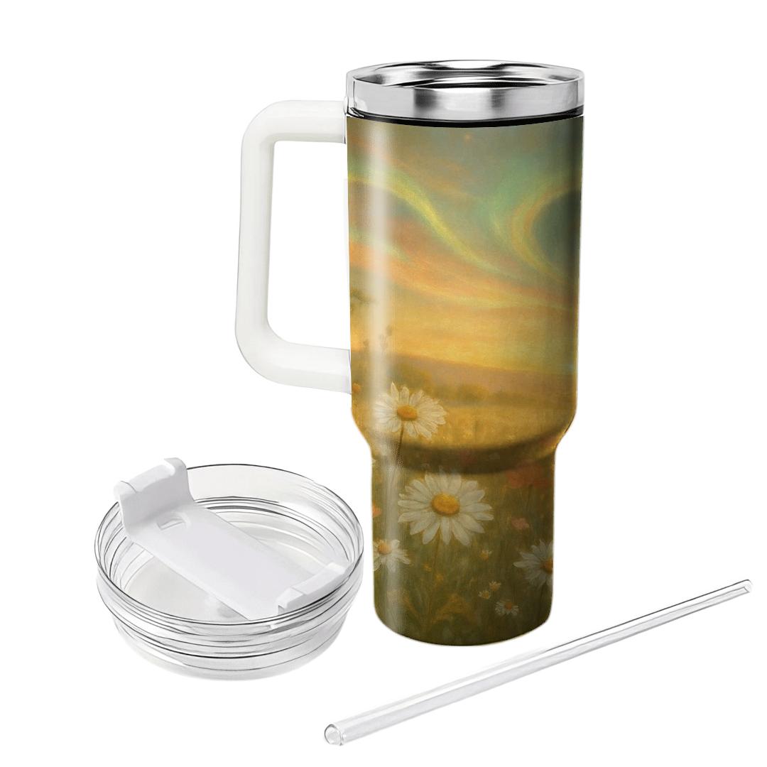 Sunlit Meadow Aurora insulated tumblers