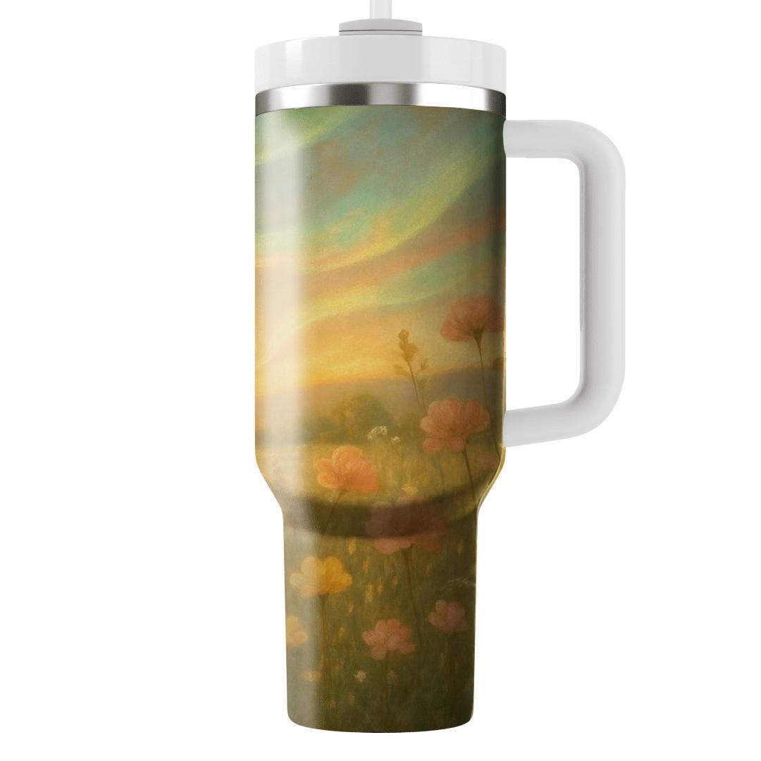 Sunlit Meadow Aurora insulated tumblers