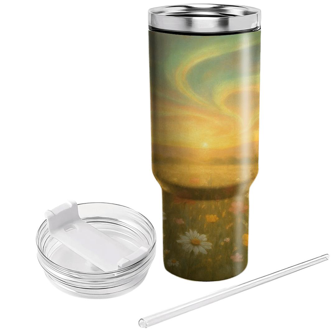 Sunlit Meadow Aurora insulated tumblers