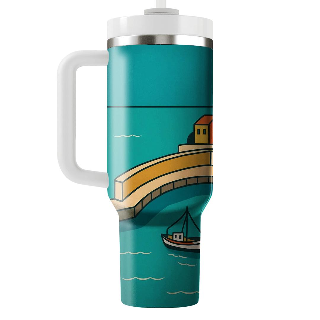 Vernazza Harbor - Cinque Terre Italy tumblers for gifts