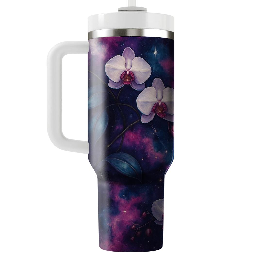 Midnight Orchid Nebula tumblers for gifts