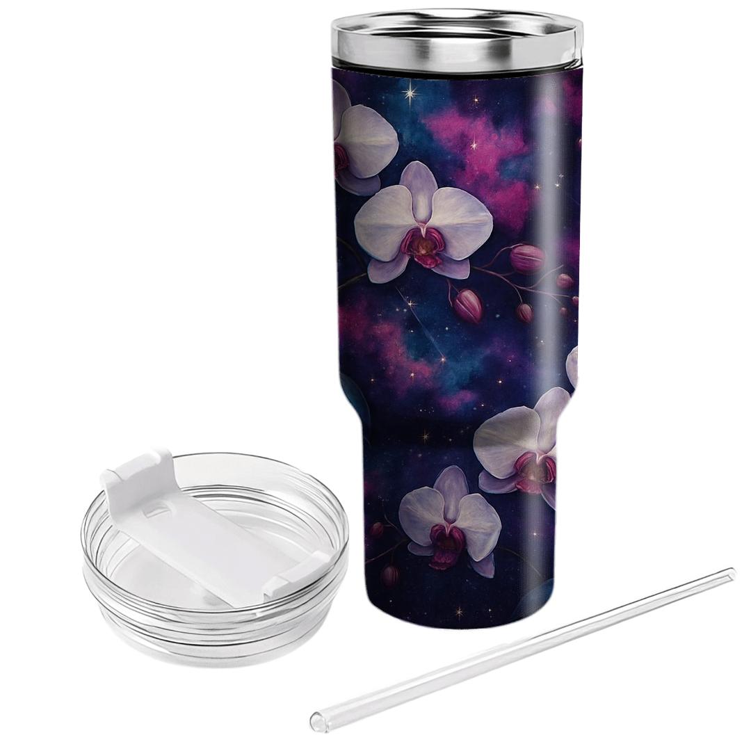 Midnight Orchid Nebula tumblers for gifts