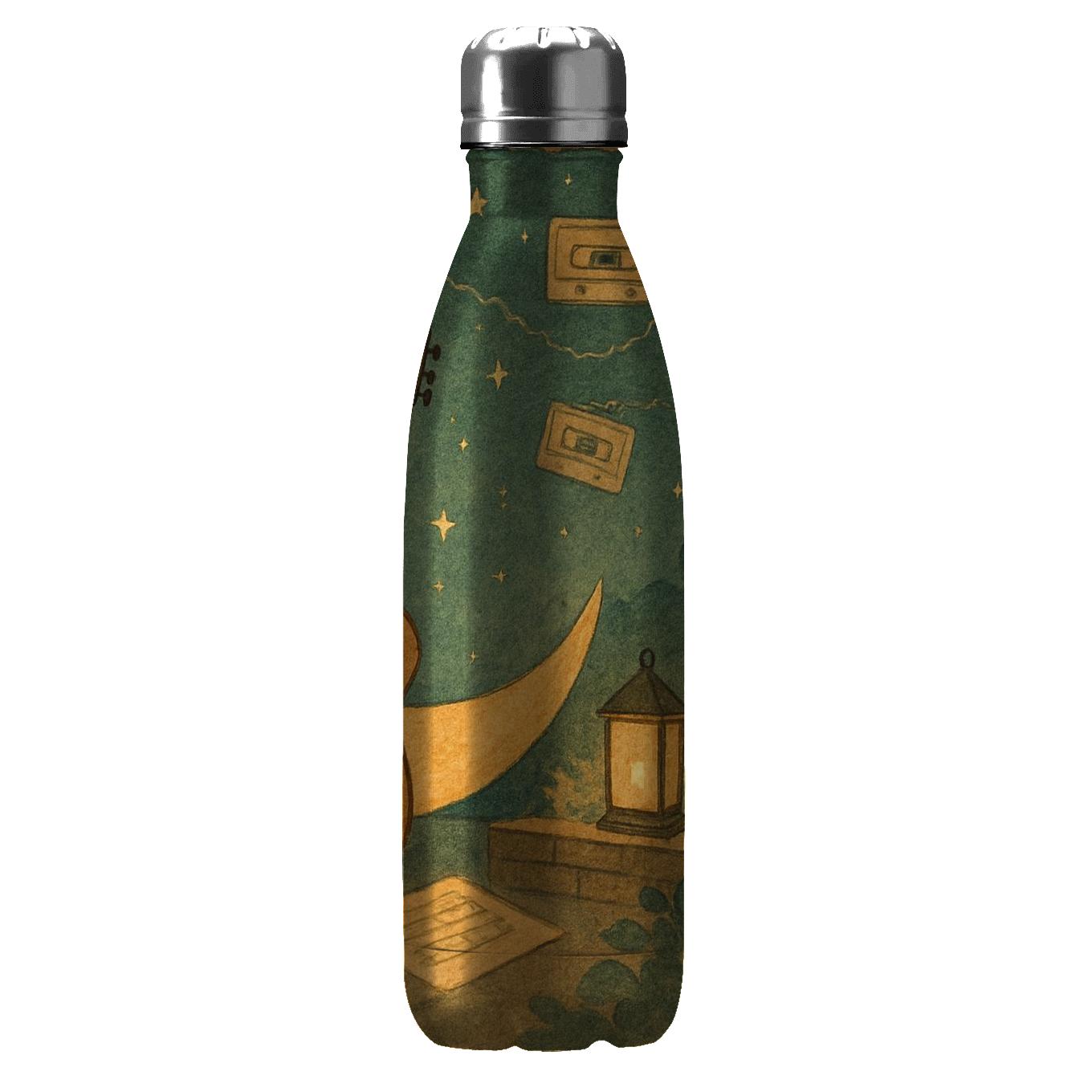 Moonlit Acoustic Collage travel water bottles