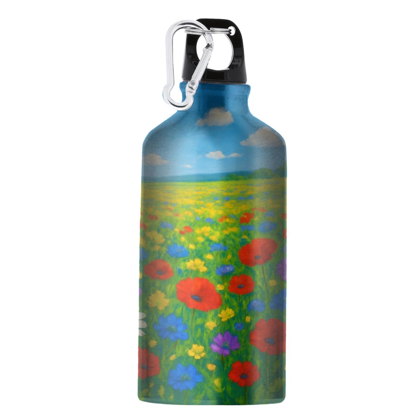 Whimsical Wildflower Meadow custom sports bottles