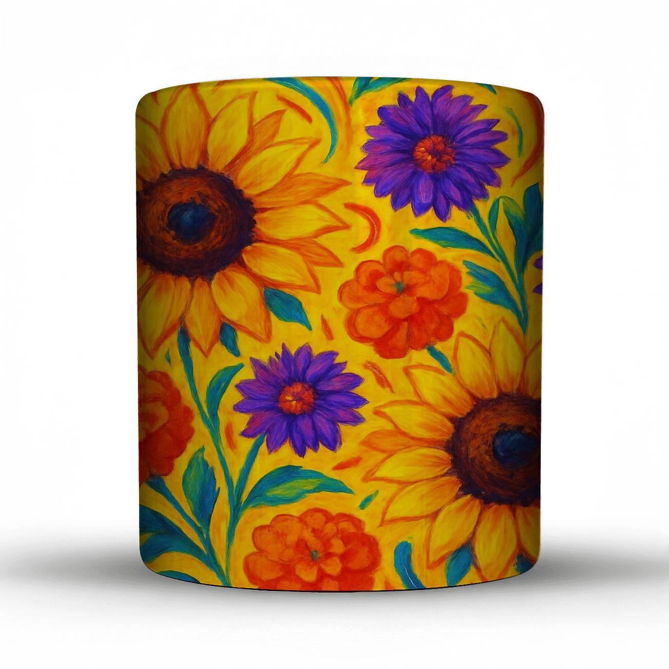 Vibrant Fiesta Florals decorative mug sets