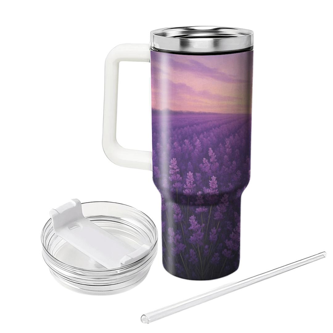 Lavender Meadow Harmony decorative tumblers