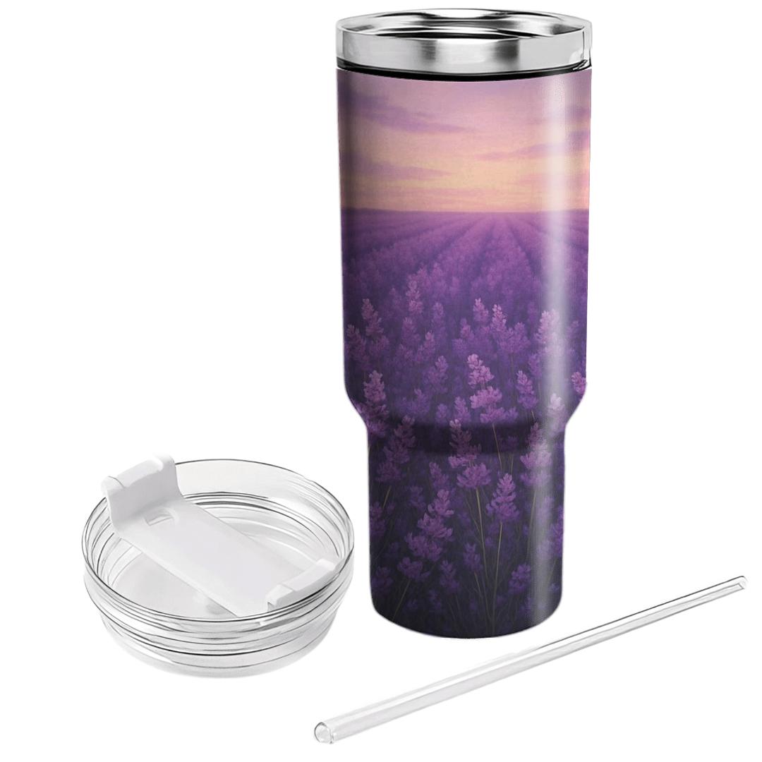 Lavender Meadow Harmony decorative tumblers