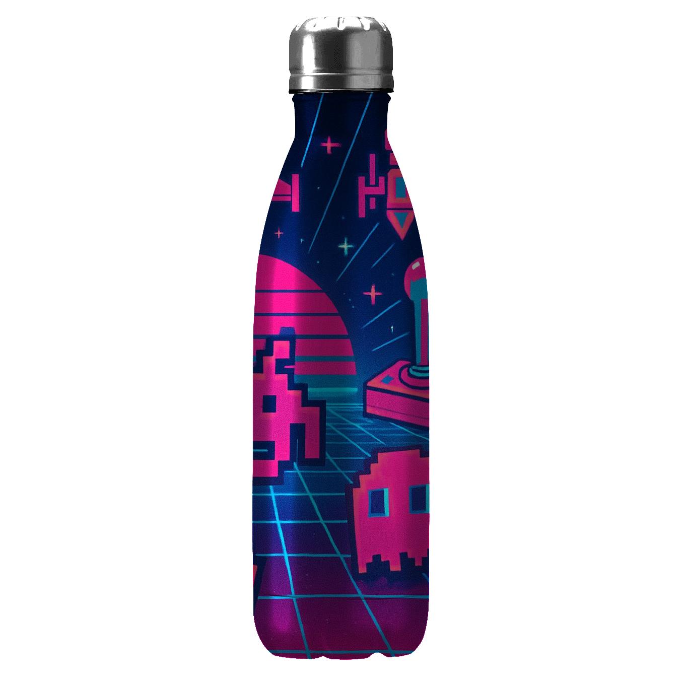 Retro Arcade Fever decorative water bottles