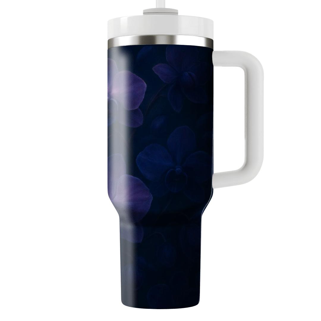 Midnight Orchid Reverie custom tumblers