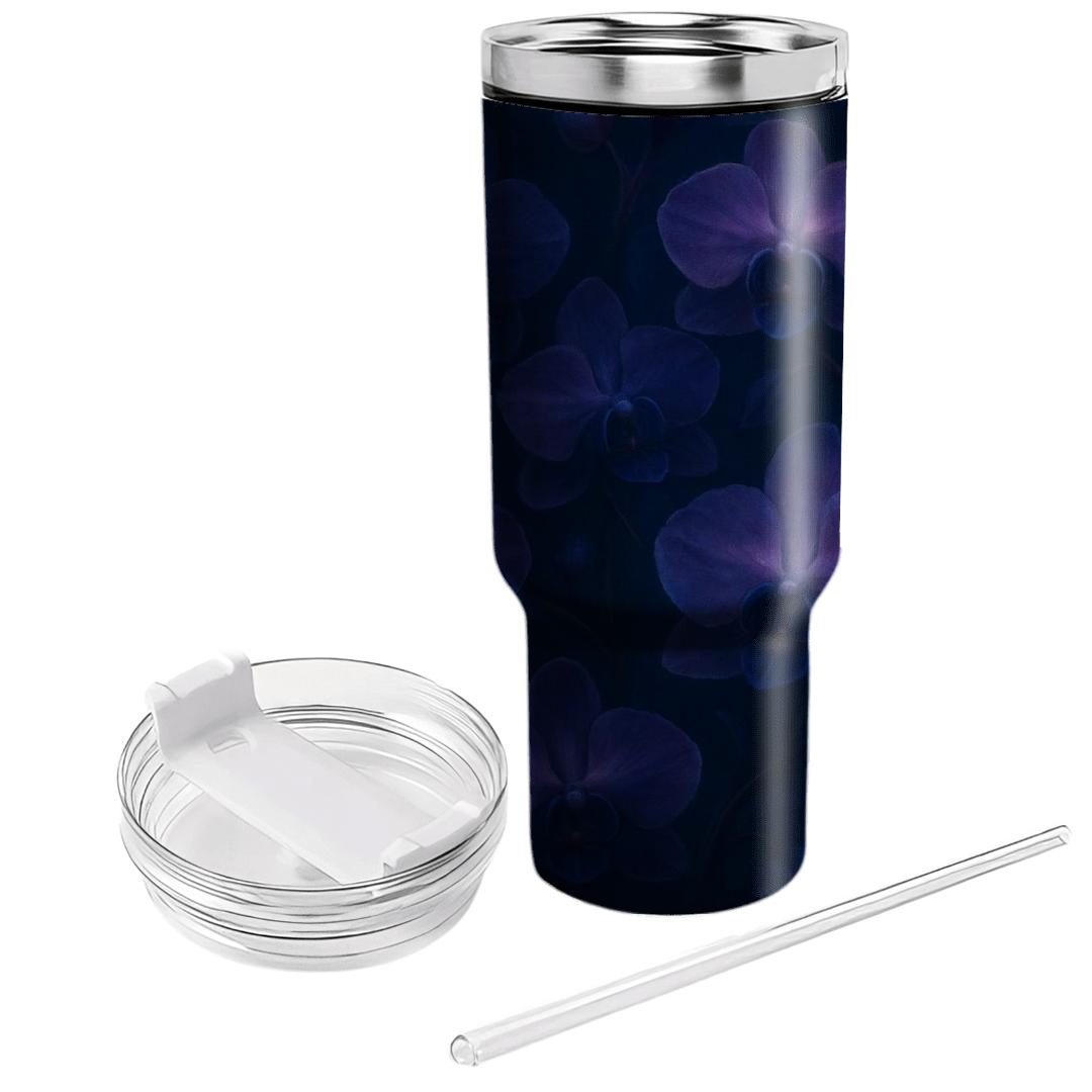 Midnight Orchid Reverie custom tumblers