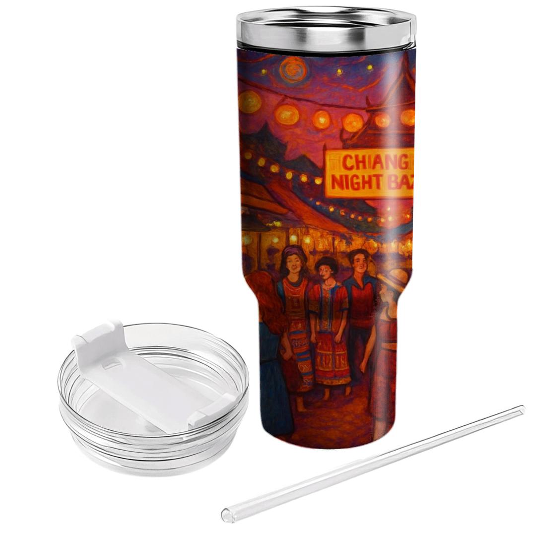 Chiang Mai Night Bazaar decorative tumblers