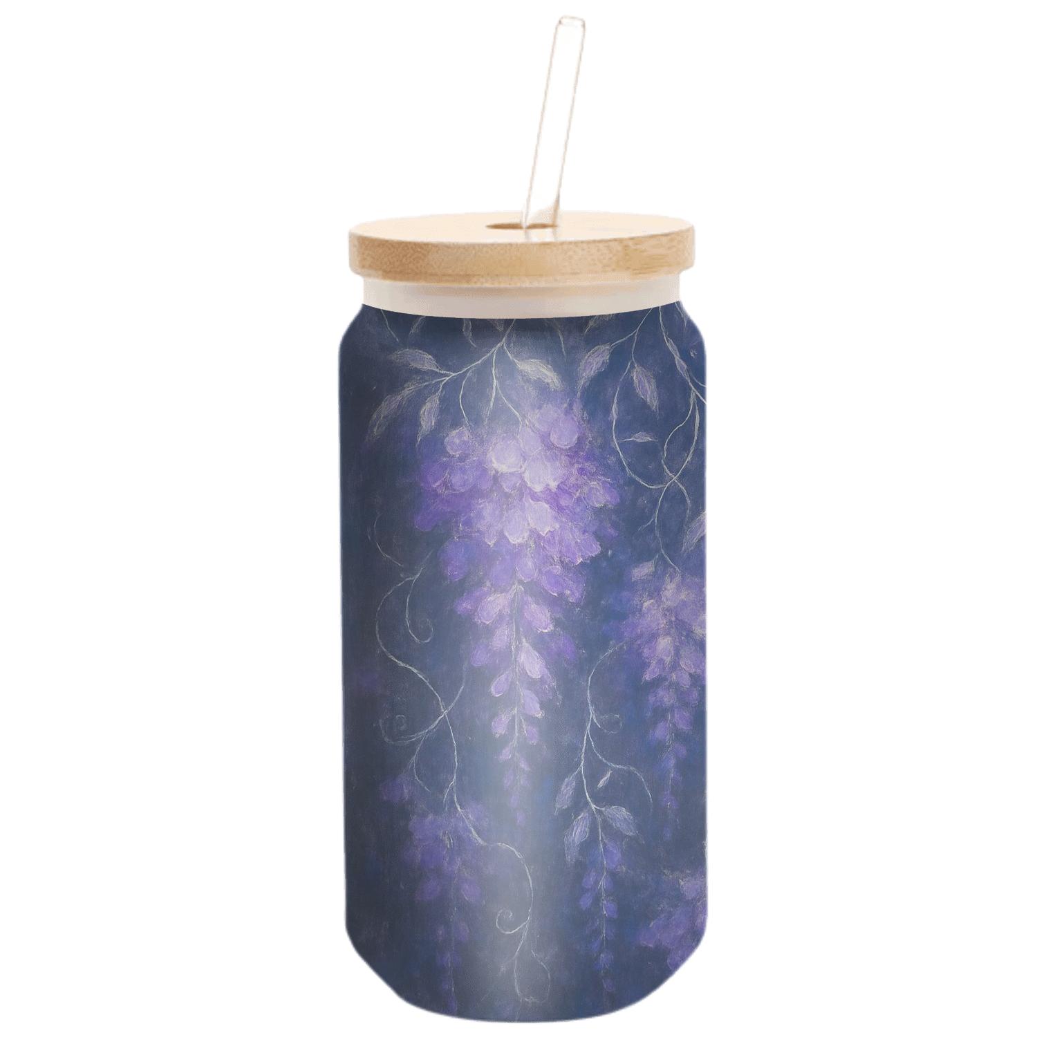 Mystic Violet Cascade custom engraved glassware