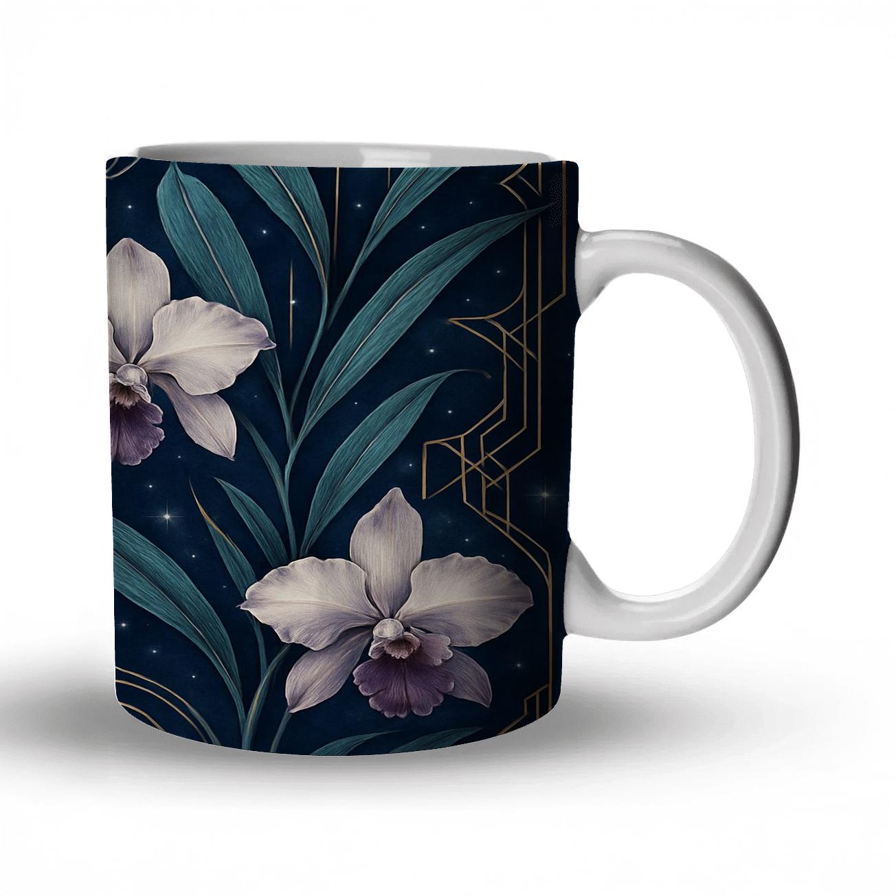 Midnight Orchid Sonata premium drinkware mugs