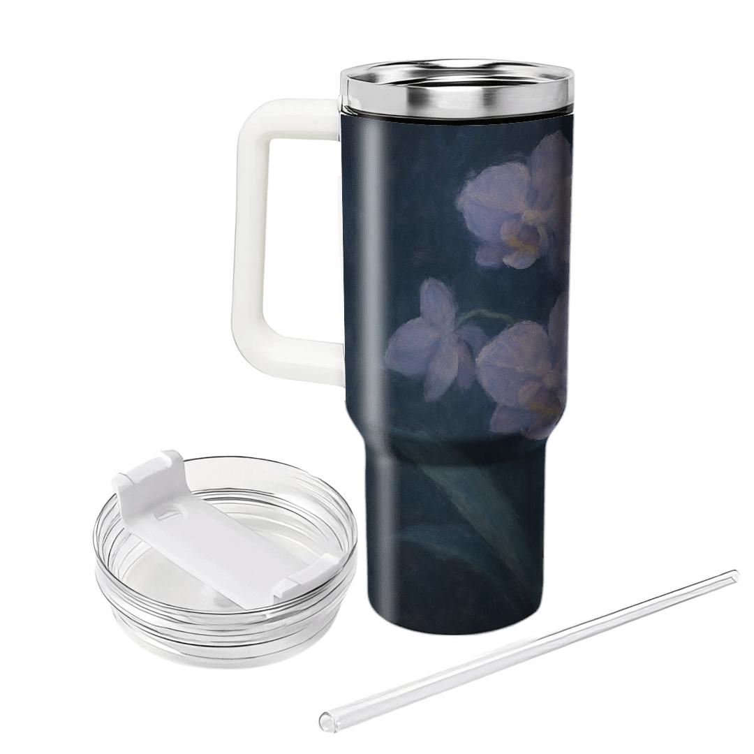 Twilight Orchid Harmony decorative tumblers