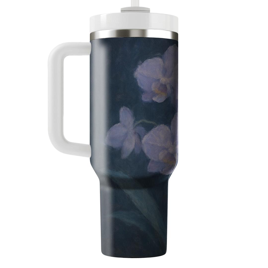 Twilight Orchid Harmony decorative tumblers