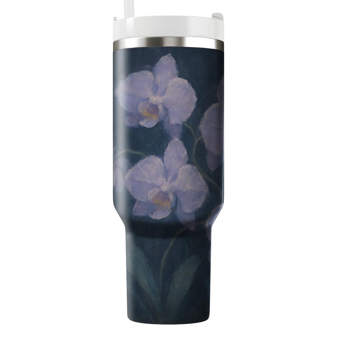 Twilight Orchid Harmony decorative tumblers