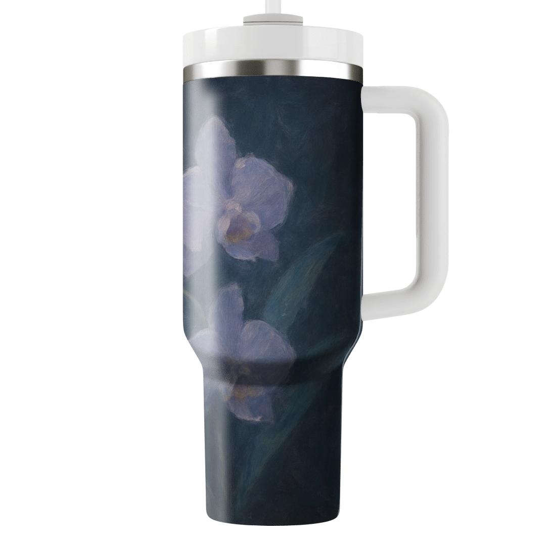 Twilight Orchid Harmony decorative tumblers
