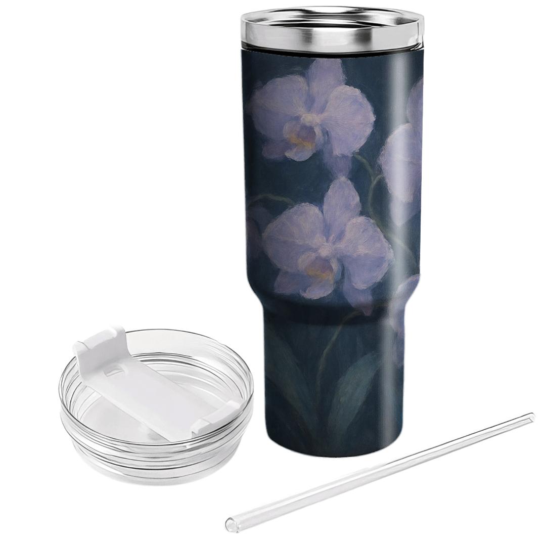 Twilight Orchid Harmony decorative tumblers