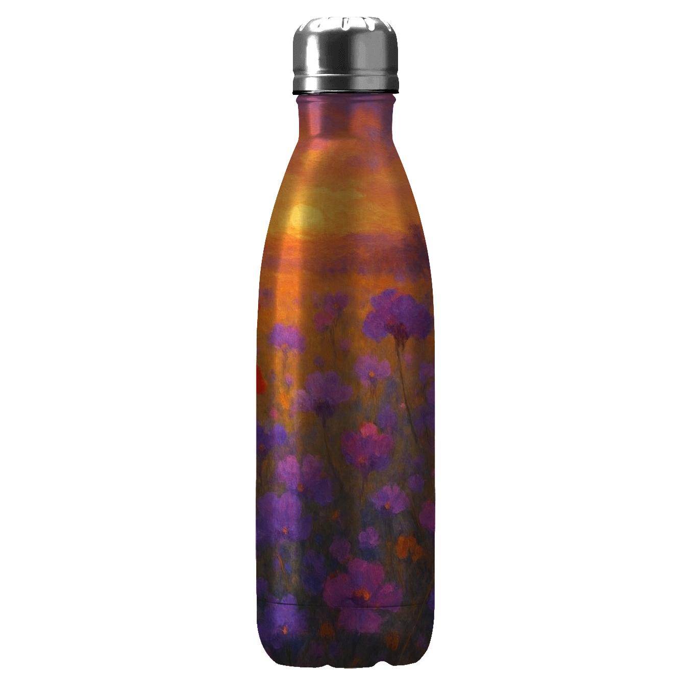 Sunset Wildflower Symphony travel water bottles