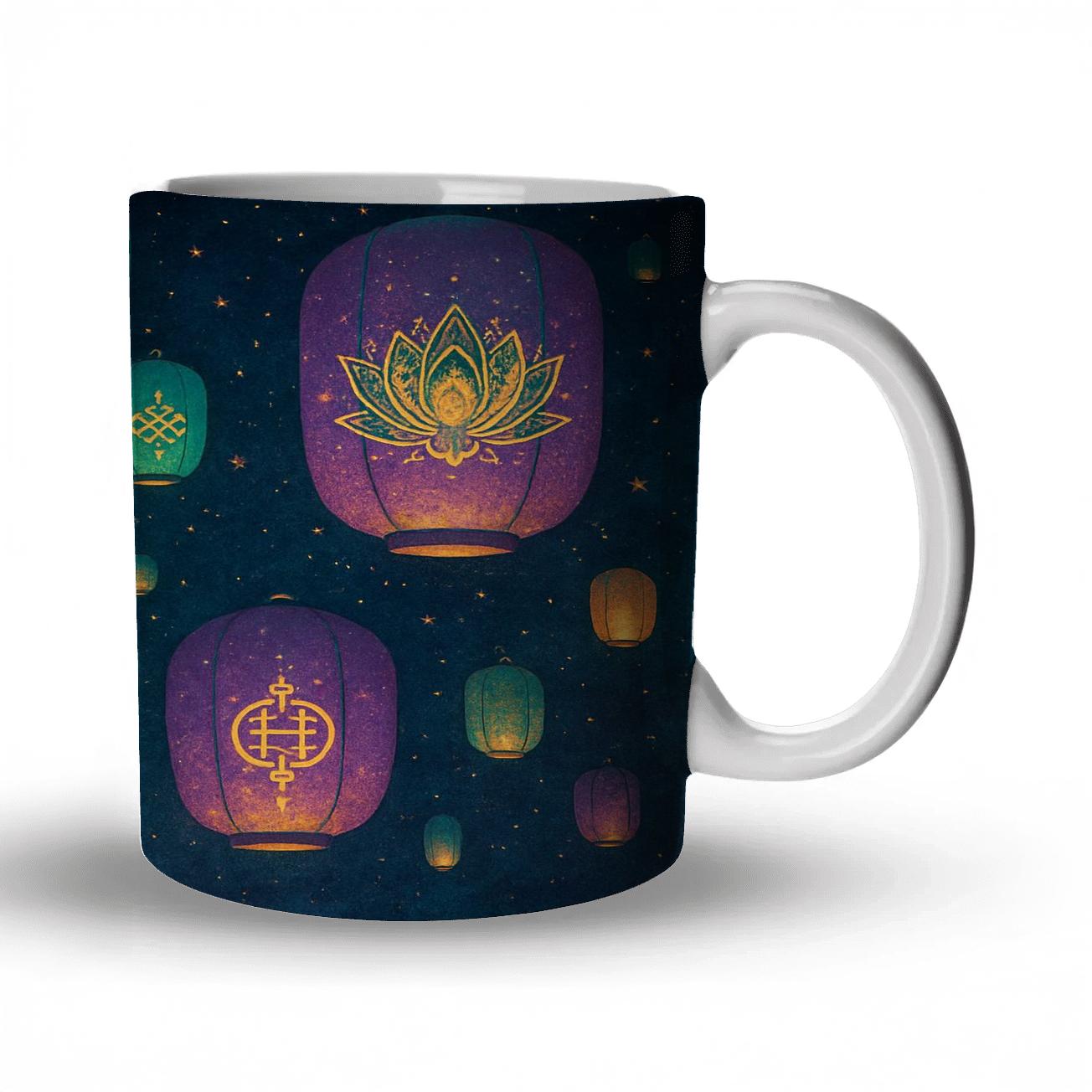 Celestial Lanterns - A Celebration Of Unity novelty coffee mugs