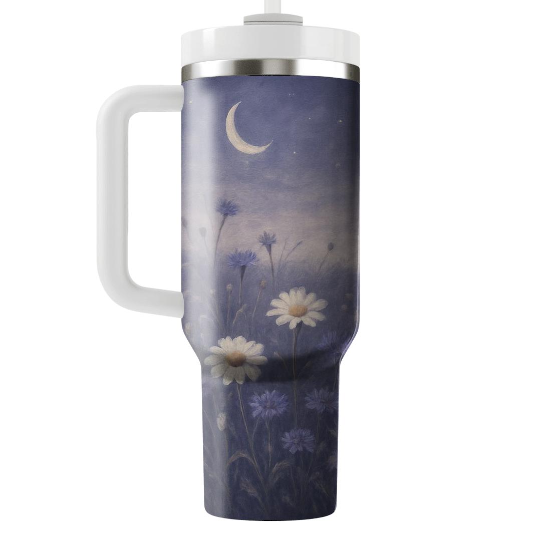 Moonlit Wildflower Tapestry personalized tumblers