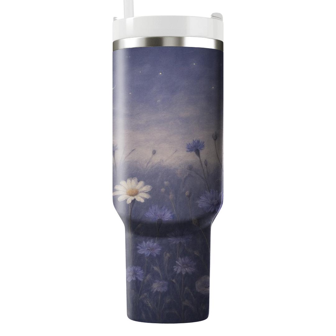 Moonlit Wildflower Tapestry personalized tumblers