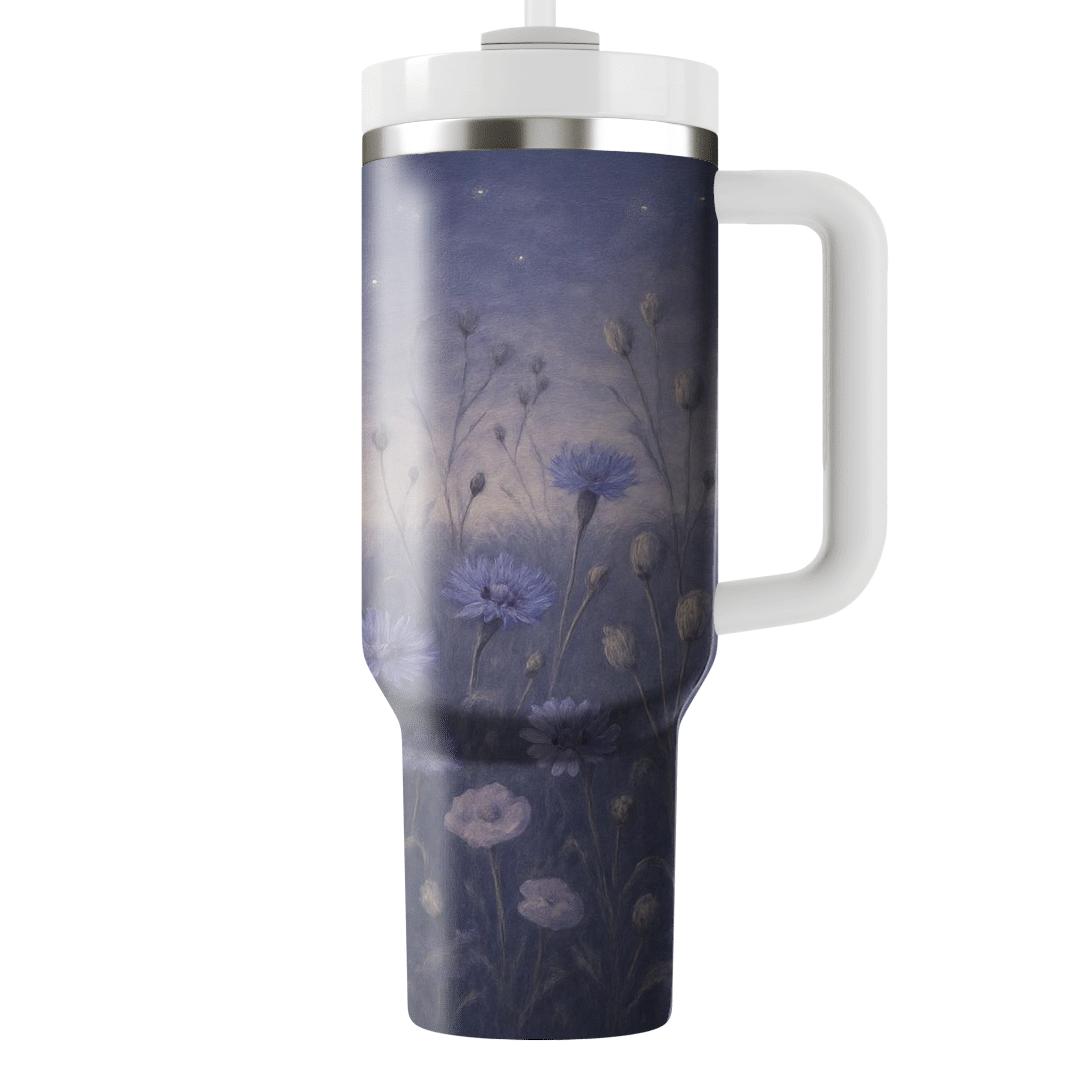 Moonlit Wildflower Tapestry personalized tumblers