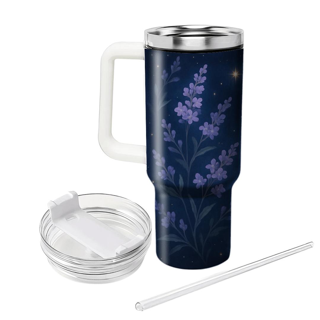Celestial Lavender Dreams tumblers with lids