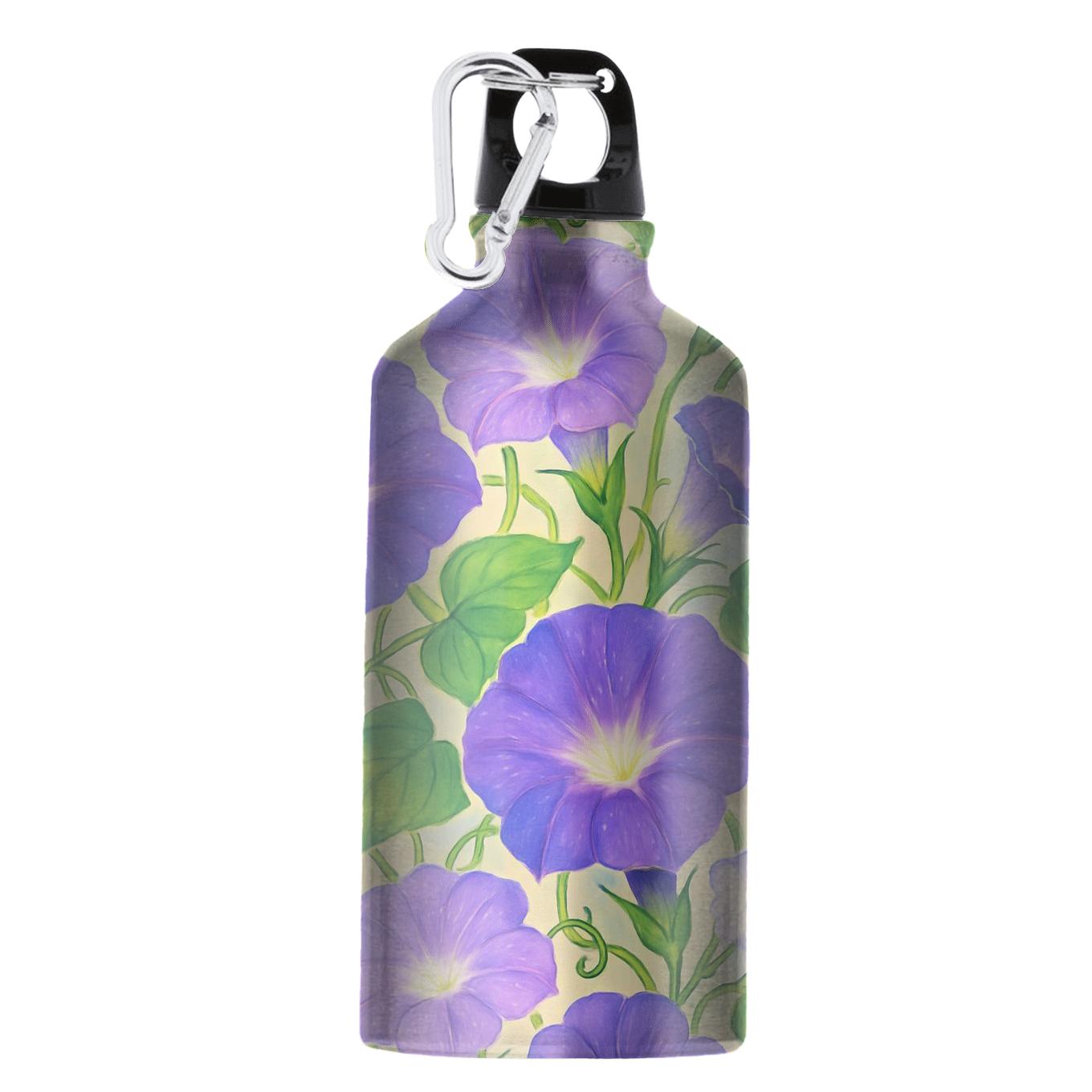 Enchanted Morning Glories sports bottles with lids