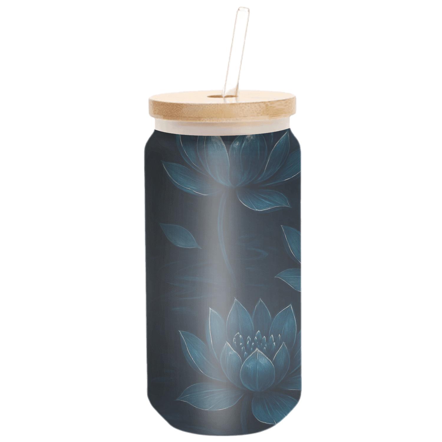 Midnight Lotus Symphony handcrafted glassware drinkware