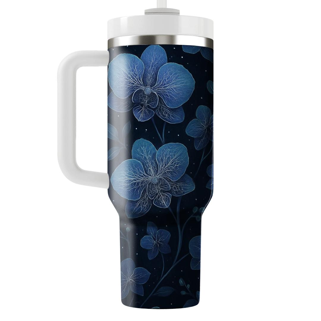 Nebula Orchid Weave personalized tumblers