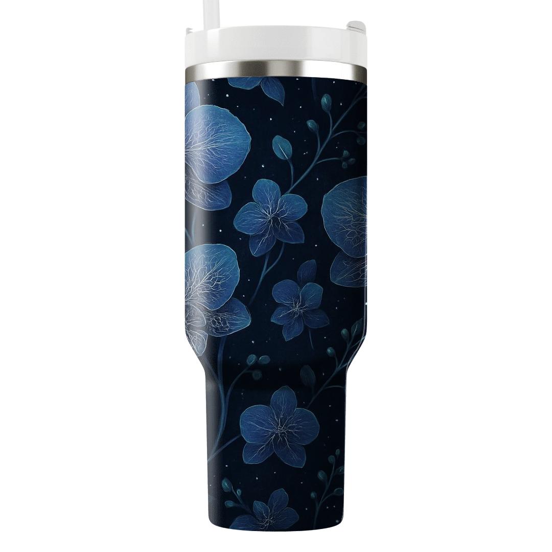 Nebula Orchid Weave personalized tumblers