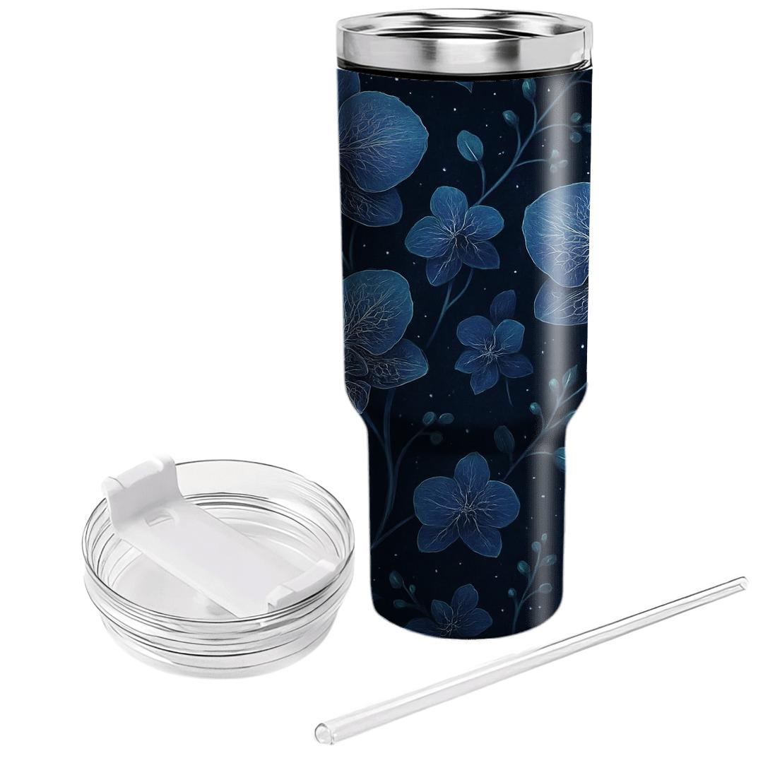 Nebula Orchid Weave personalized tumblers