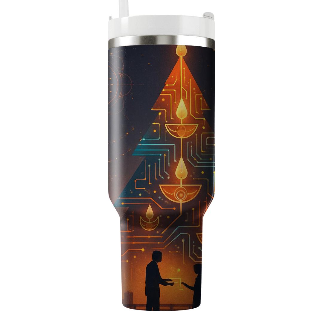 Diwali Circuit Tree decorative tumblers