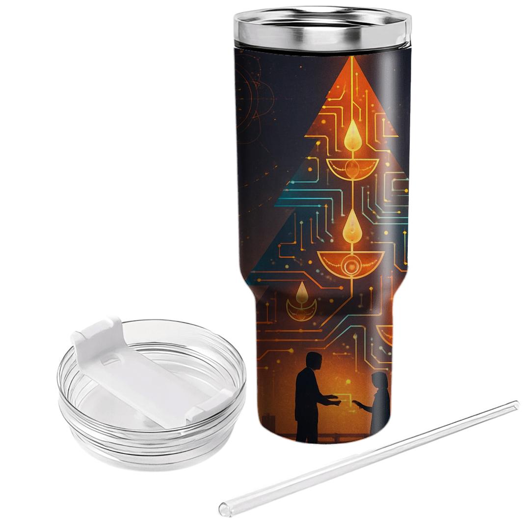 Diwali Circuit Tree decorative tumblers