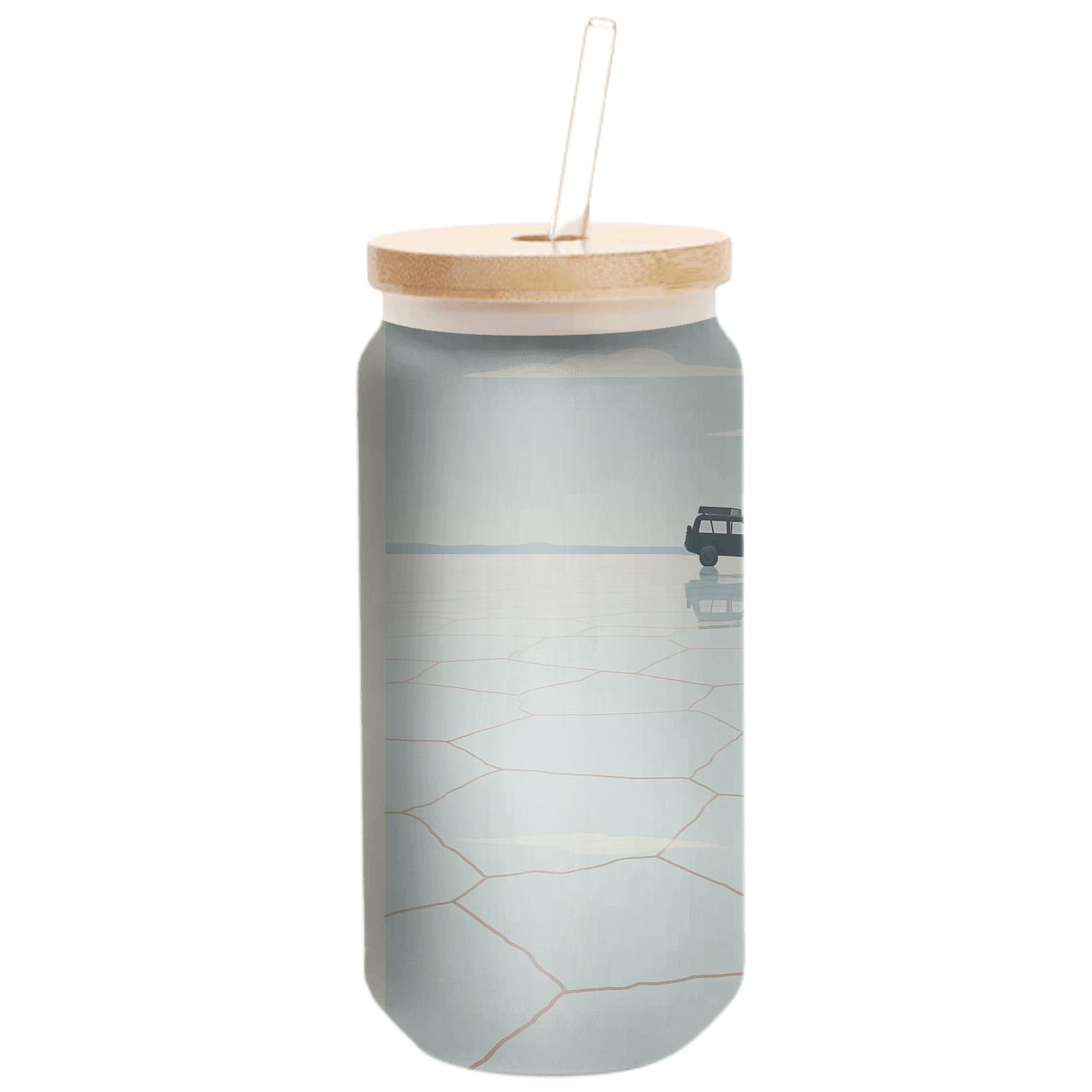 Salar De Uyuni Salt Flats artisan blown glass drinkware