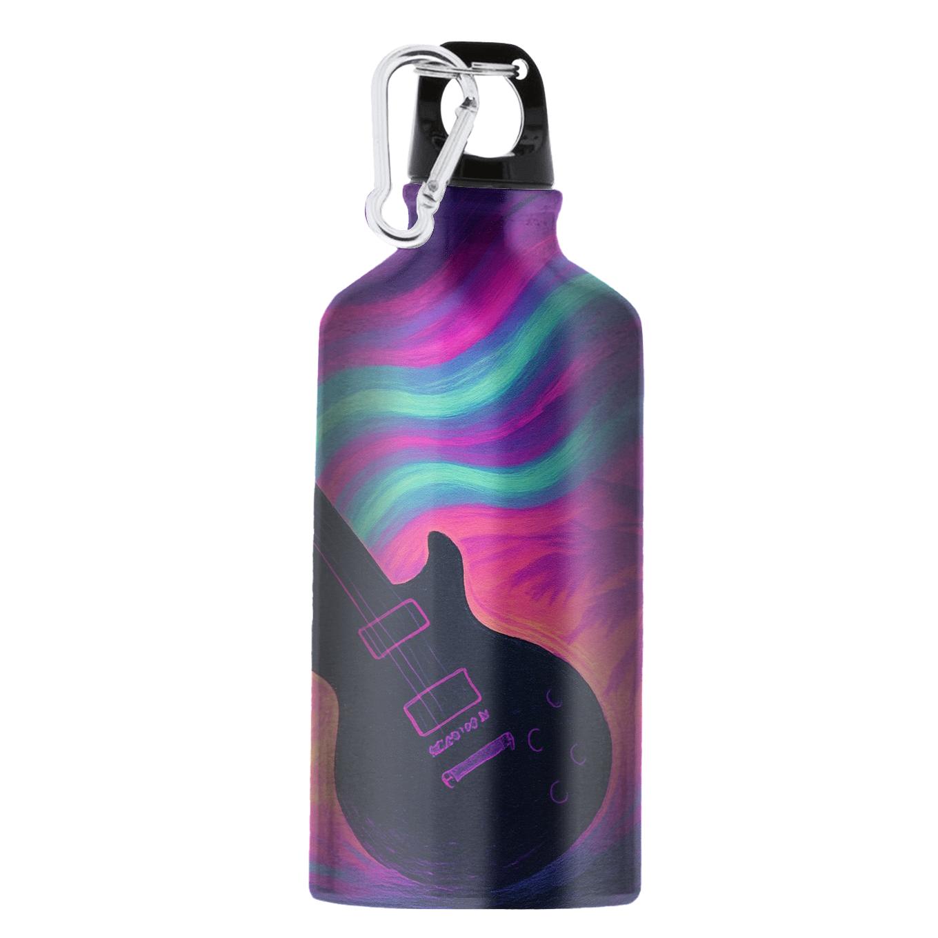 Synthwave Aurora Guitar stylish sports bottles